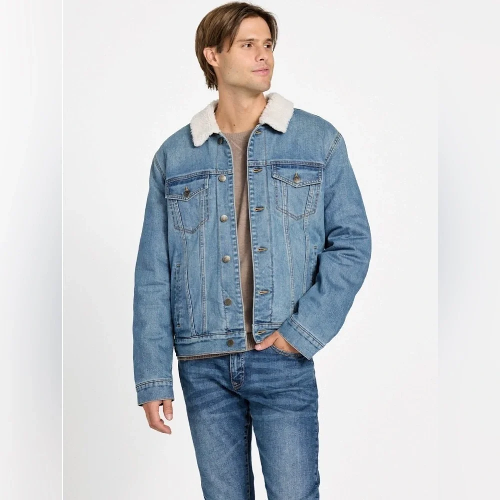 GUESS Braun Sherpa Jacket SZ XXL